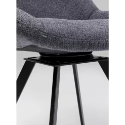 Stühle-KARE Design Drehstuhl Baron Grau