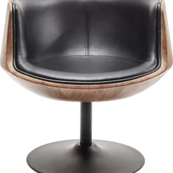 Stühle-KARE Design Drehstuhl Club Walnut