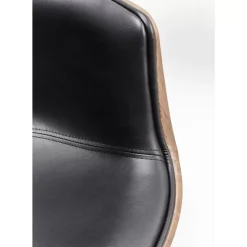 Stühle-KARE Design Drehstuhl Club Walnut