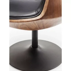 Stühle-KARE Design Drehstuhl Club Walnut