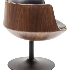 Stühle-KARE Design Drehstuhl Club Walnut