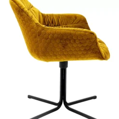 Stühle-KARE Design Drehstuhl Colmar Gelb