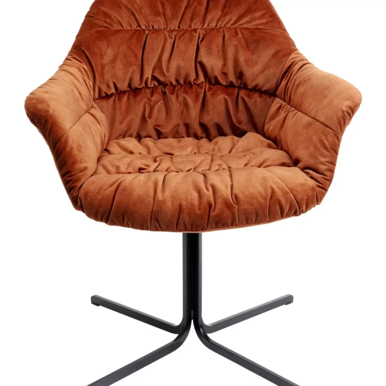 Stühle-KARE Design Drehstuhl Colmar Rostrot