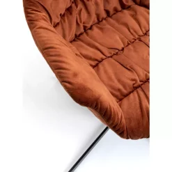Stühle-KARE Design Drehstuhl Colmar Rostrot