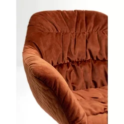 Stühle-KARE Design Drehstuhl Colmar Rostrot
