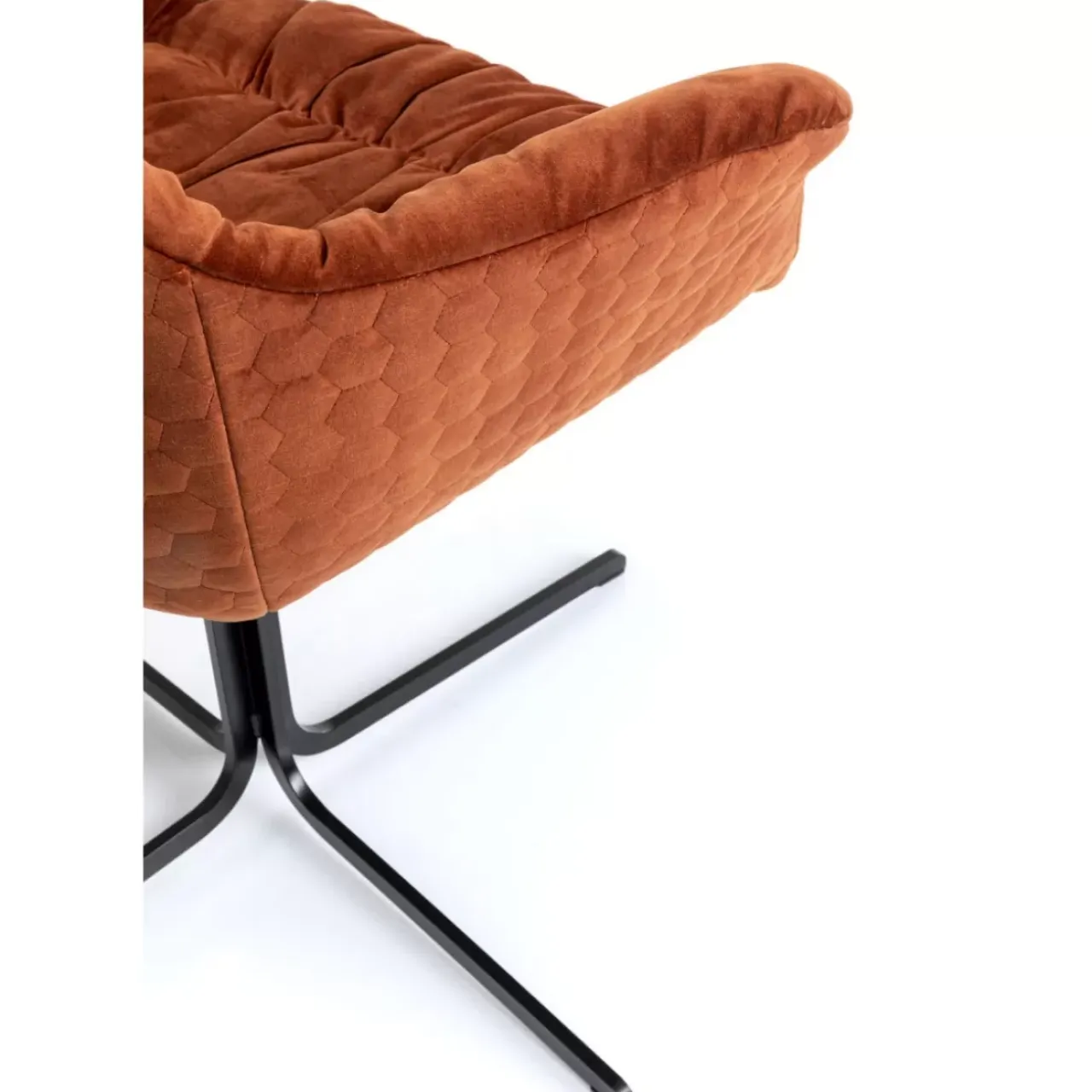 Stühle-KARE Design Drehstuhl Colmar Rostrot