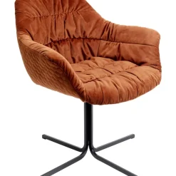 Stühle-KARE Design Drehstuhl Colmar Rostrot