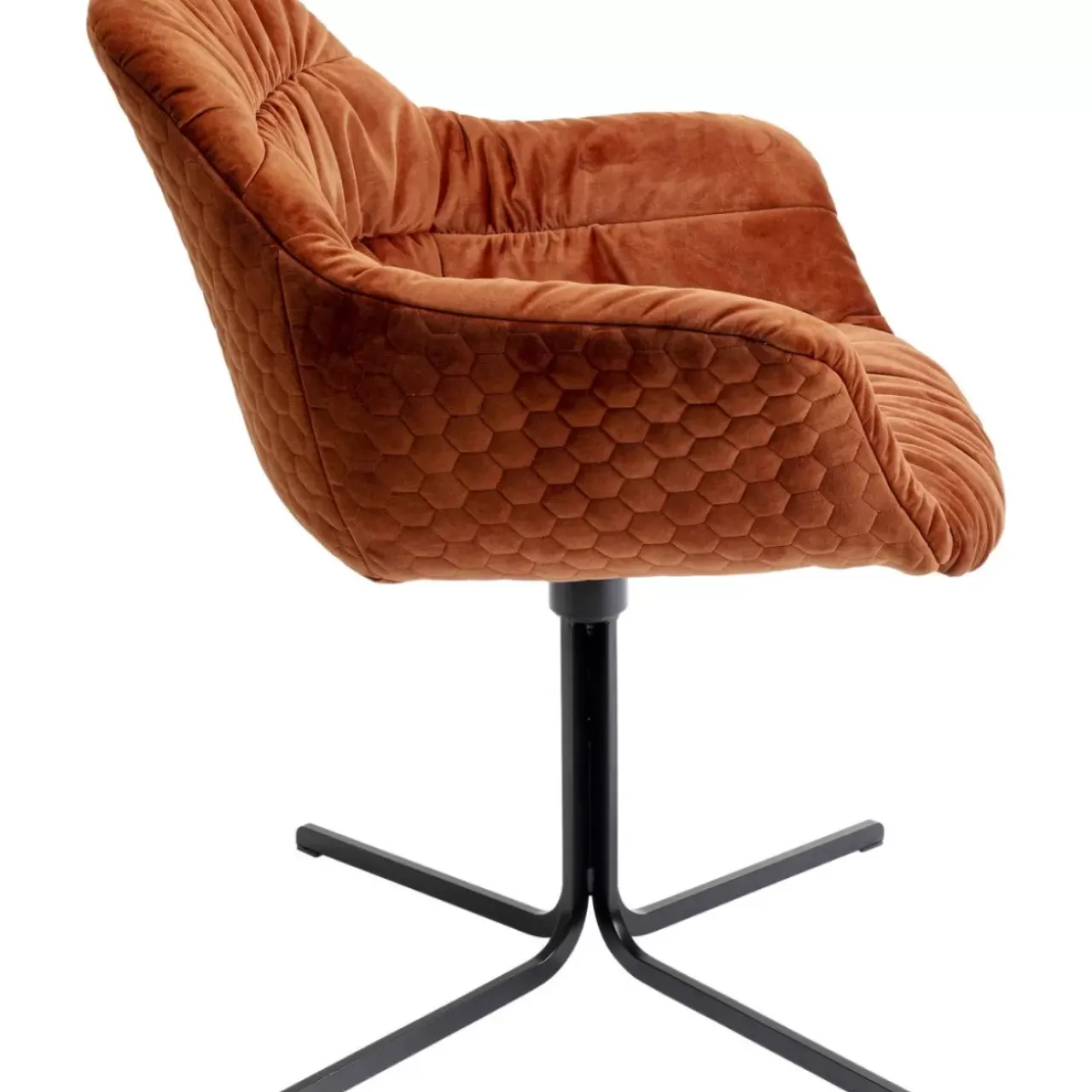 Stühle-KARE Design Drehstuhl Colmar Rostrot