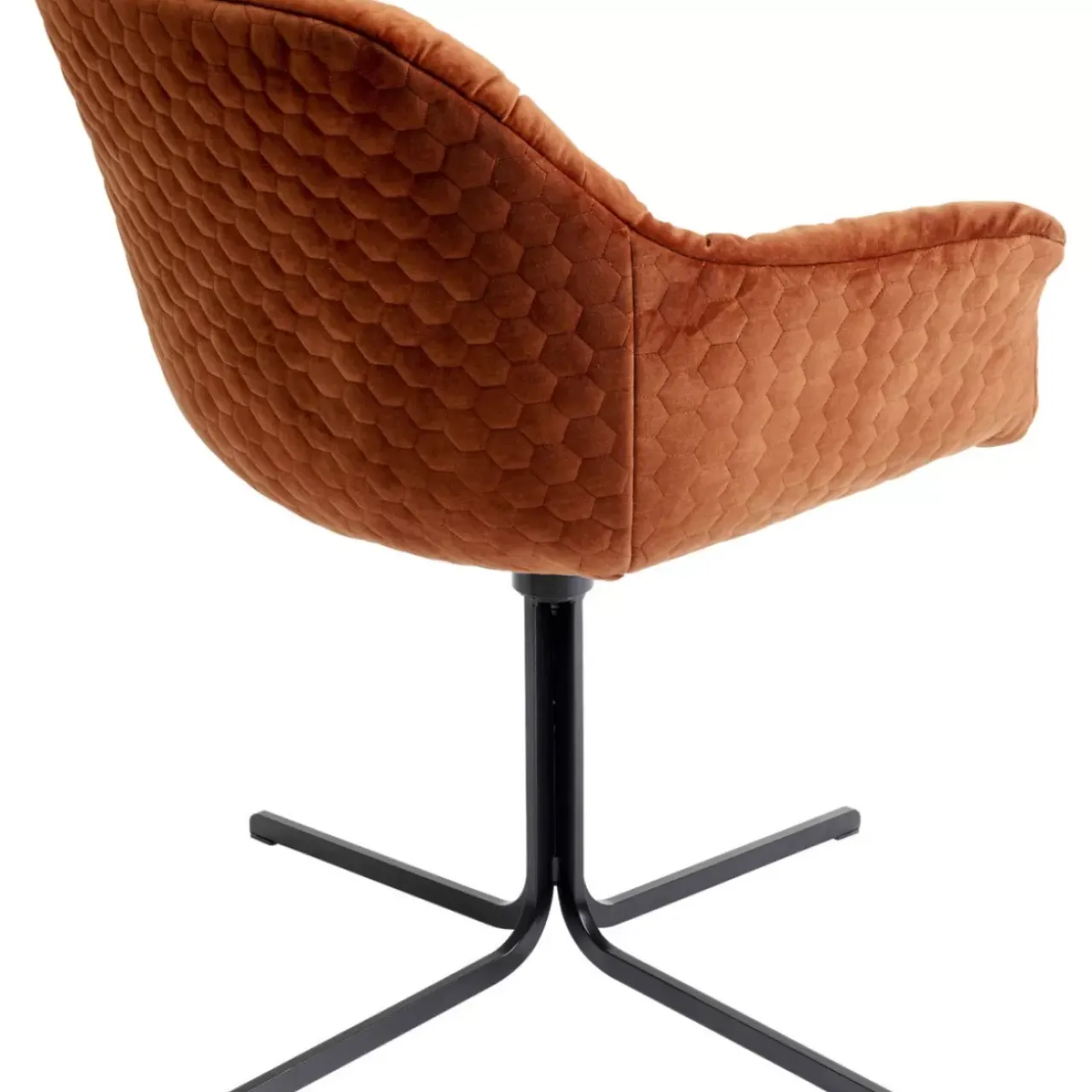 Stühle-KARE Design Drehstuhl Colmar Rostrot