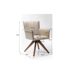 Stühle-KARE Design Drehstuhl Foxy
