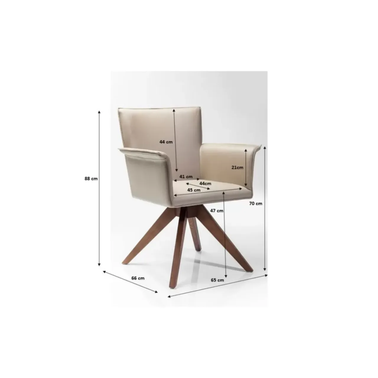 Stühle-KARE Design Drehstuhl Foxy