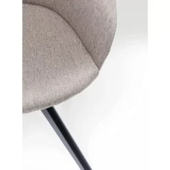 Stühle-KARE Design Drehstuhl Lady Loco Taupe