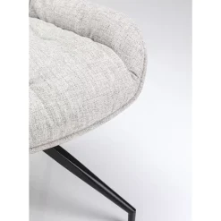 Stühle-KARE Design Drehstuhl Lori Grau Braun