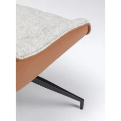Stühle-KARE Design Drehstuhl Lori Grau Braun