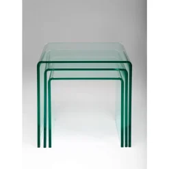 Tische-KARE Design Dreisatztisch Clear Club