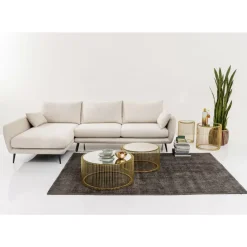 Sofas & Couches-KARE Design Ecksofa Amalfi Links Creme 275Cm