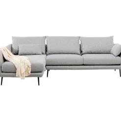 Sofas & Couches-KARE Design Ecksofa Amalfi Links Grau 275Cm