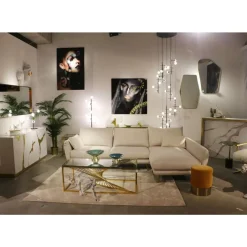Sofas & Couches-KARE Design Ecksofa Amalfi Rechts Creme 275Cm