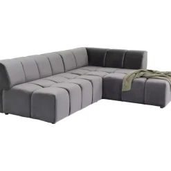 Sofas & Couches-KARE Design Ecksofa Belami Grau Rechts