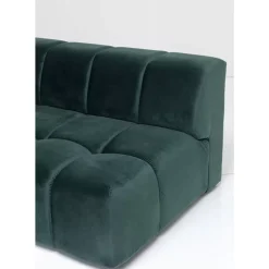 Sofas & Couches-KARE Design Ecksofa Belami Velvet Dunkelgrun Links 265Cm