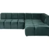 Sofas & Couches-KARE Design Ecksofa Belami Velvet Dunkelgrun Rechts 265Cm