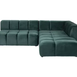 Sofas & Couches-KARE Design Ecksofa Belami Velvet Dunkelgrun Rechts 265Cm