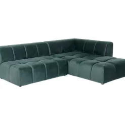Sofas & Couches-KARE Design Ecksofa Belami Velvet Dunkelgrun Rechts 265Cm