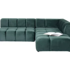 Sofas & Couches-KARE Design Ecksofa Belami Velvet Dunkelgrun Rechts 265Cm