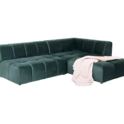 Sofas & Couches-KARE Design Ecksofa Belami Velvet Dunkelgrun Rechts 265Cm