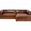 Sofas & Couches-KARE Design Ecksofa Cubetto Leder Braun