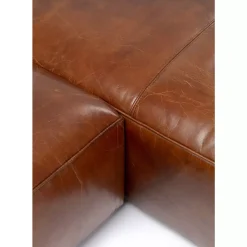 Sofas & Couches-KARE Design Ecksofa Cubetto Leder Braun