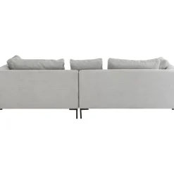 Sofas & Couches-KARE Design Ecksofa Gianni Cord Grau Rechts