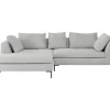 Sofas & Couches-KARE Design Ecksofa Gianni Cord Grau Links