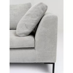 Sofas & Couches-KARE Design Ecksofa Gianni Cord Grau Links