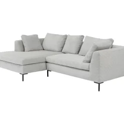 Sofas & Couches-KARE Design Ecksofa Gianni Cord Grau Links