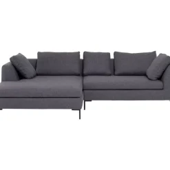 Sofas & Couches-KARE Design Ecksofa Gianni Dolce Dunkelgrau Links