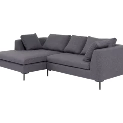 Sofas & Couches-KARE Design Ecksofa Gianni Dolce Dunkelgrau Links