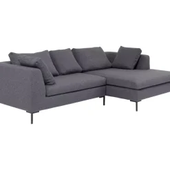 Sofas & Couches-KARE Design Ecksofa Gianni Dolce Dunkelgrau Rechts