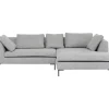 Sofas & Couches-KARE Design Ecksofa Gianni Dolce Hellgrau Rechts