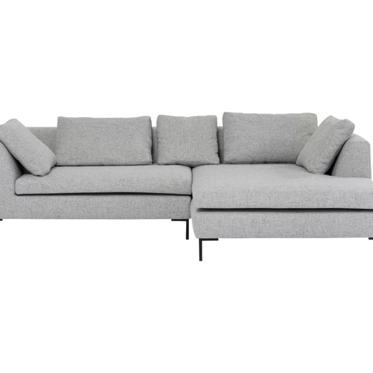Sofas & Couches-KARE Design Ecksofa Gianni Dolce Hellgrau Rechts