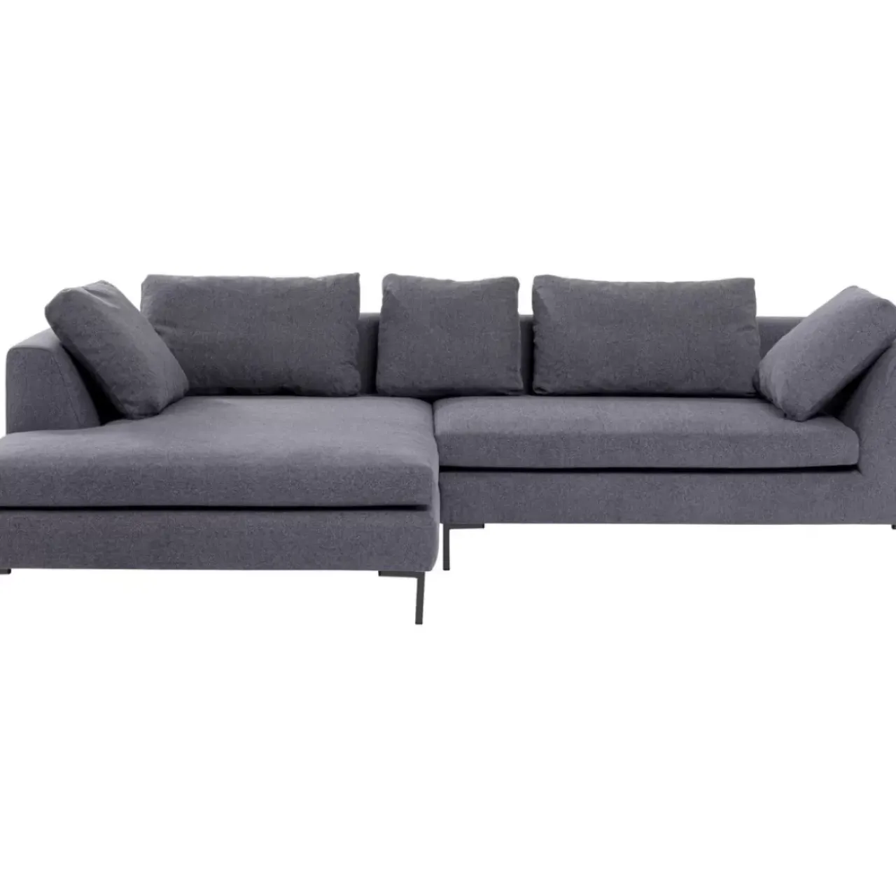 Sofas & Couches-KARE Design Ecksofa Gianni Grau Links