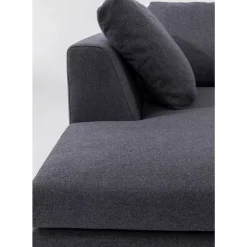 Sofas & Couches-KARE Design Ecksofa Gianni Grau Links