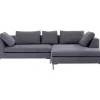 Sofas & Couches-KARE Design Ecksofa Gianni Grau Rechts