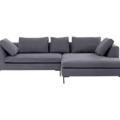 Sofas & Couches-KARE Design Ecksofa Gianni Grau Rechts