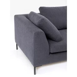 Sofas & Couches-KARE Design Ecksofa Gianni Grau Rechts