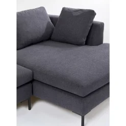 Sofas & Couches-KARE Design Ecksofa Gianni Grau Rechts