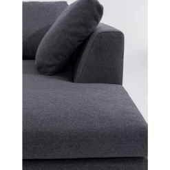 Sofas & Couches-KARE Design Ecksofa Gianni Grau Rechts