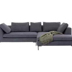 Sofas & Couches-KARE Design Ecksofa Gianni Grau Rechts