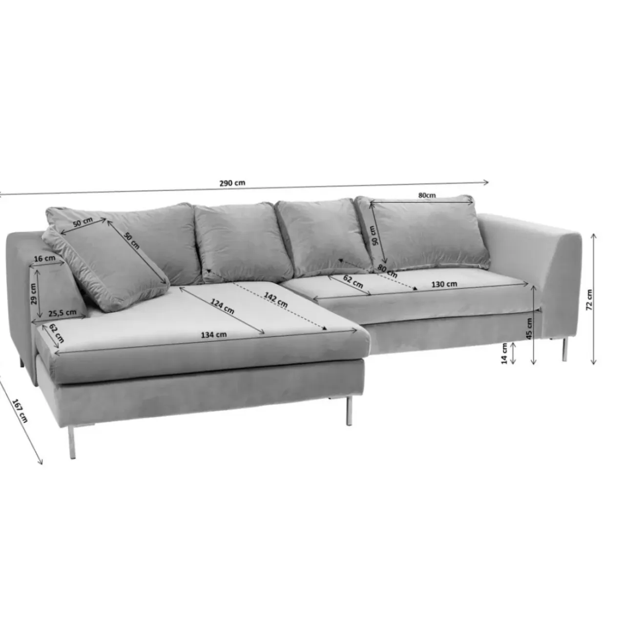 Sofas & Couches-KARE Design Ecksofa Gianni Velvet Dunkelgrun Rechts Schwarz