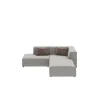 Sofas & Couches-KARE Design Ecksofa Infinity Boston Grau 237Cm
